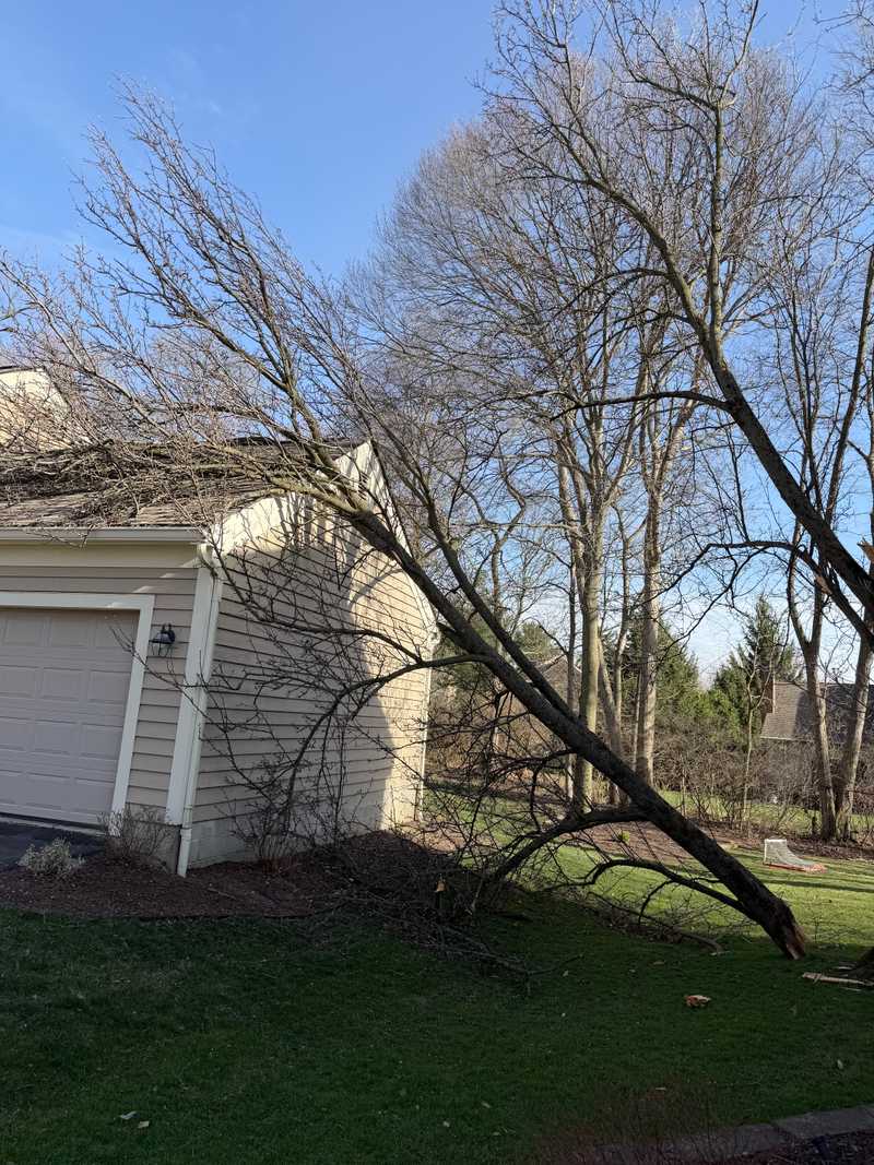 Columbus Ohio roof damage caused by the March 13, 2026 wind storm.